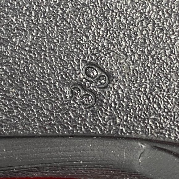 ǵ. rossíní Deep Red Platform Wedge Slides 39 - Picture 11 of 12